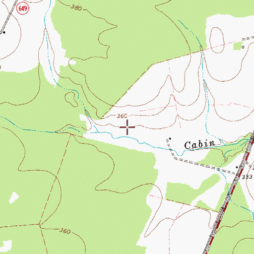 Topographic Map of Mitchell Quarry, VA