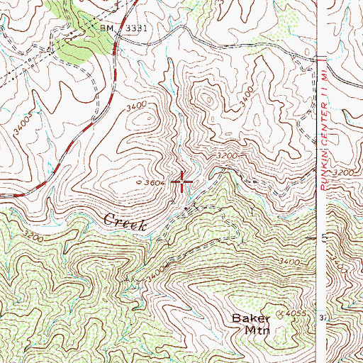 Topographic Map of Cane Spring Canyon, AZ