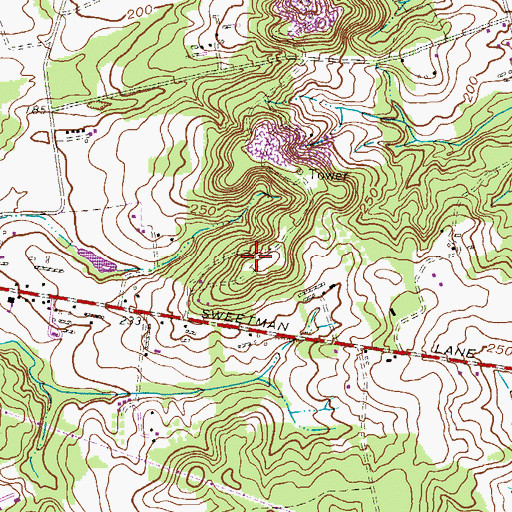 Topographic Map of Preston Pit, NJ