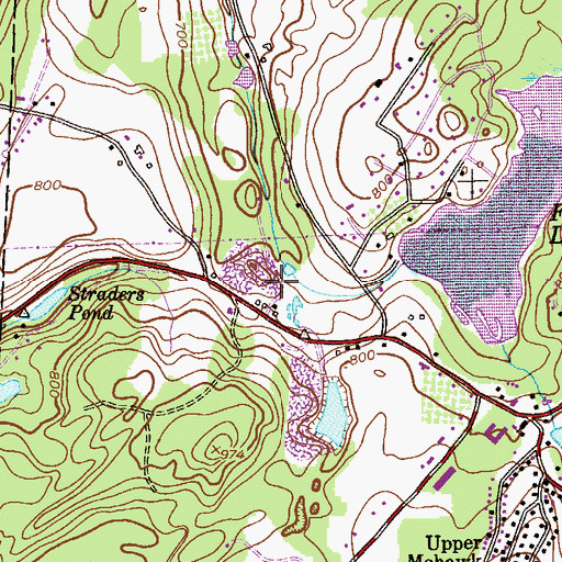 Topographic Map of Newton Pit, NJ