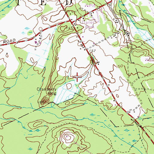 Topographic Map of Plumsted Pit, NJ