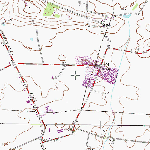 Topographic Map of Rohrers Quarry, PA