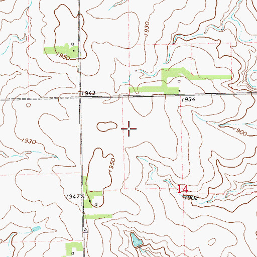 Topographic Map of Norfeld Colony, SD
