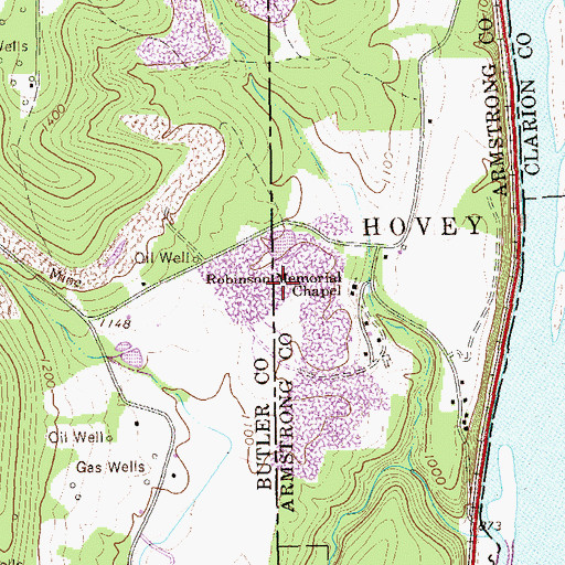 Topographic Map of Union Furnace Quarry, PA