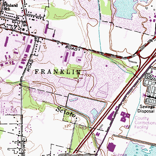 Topographic Map of Columbus Pit, OH