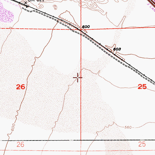 Topographic Map of Mission Creek, CA