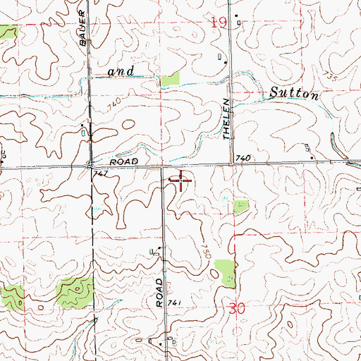 Topographic Map of Anne Char Farms, MI