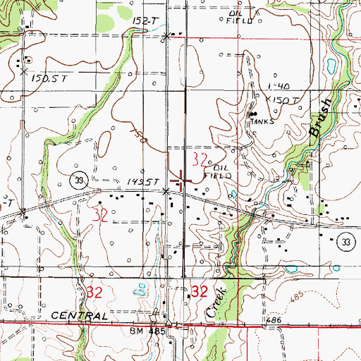Topographic Map of Sackrider Farms, IL