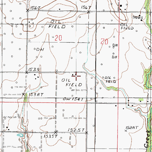 Topographic Map of Dart Farm, IL