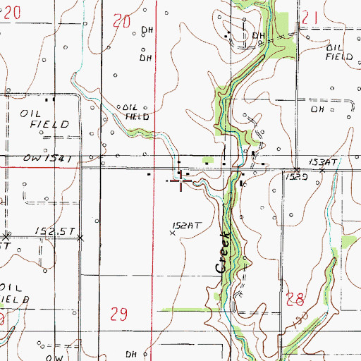 Topographic Map of Sholders Farms, IL