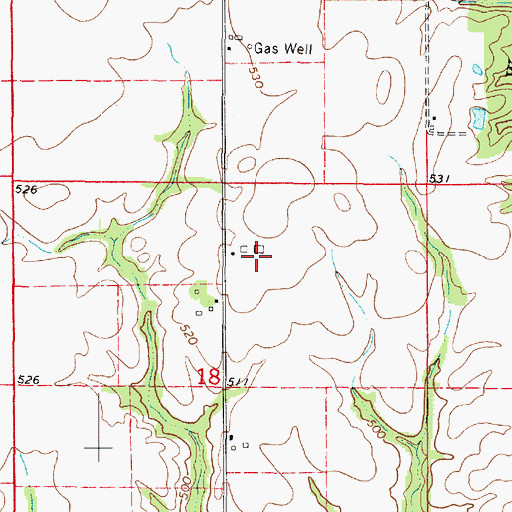 Topographic Map of Shew Farms, IL
