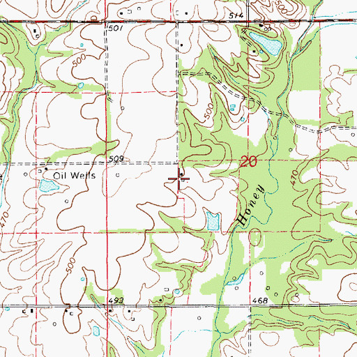 Topographic Map of Holmes Farms, IL