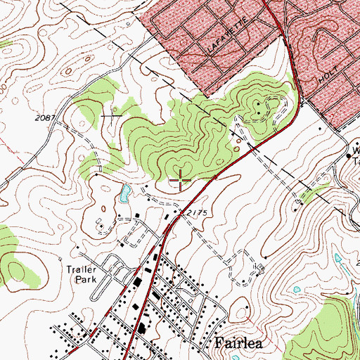 Topographic Map of Marquee Cinemas - Seneca Showcase, WV