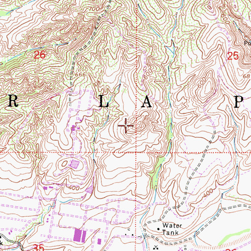 Topographic Map of Mission Viejo or La Paz, CA