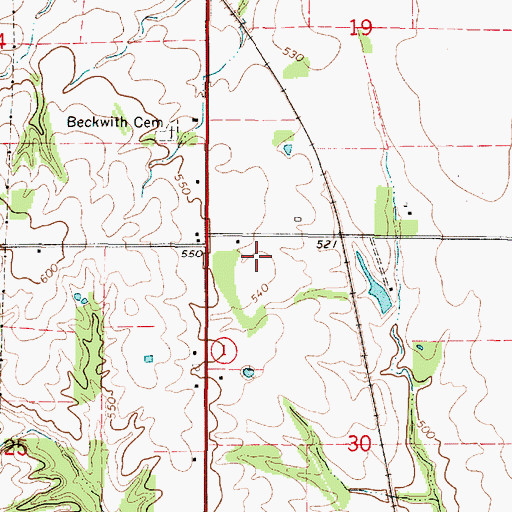 Topographic Map of Triple F Farms, IL