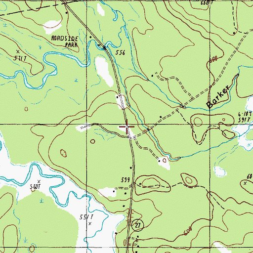 Topographic Map of Pratt Corner Cemetery, ME