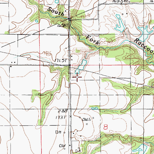 Topographic Map of Sand Rock Farm, IL