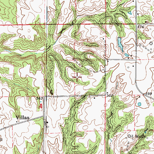 Topographic Map of Shady Lane Fish Farm, IL