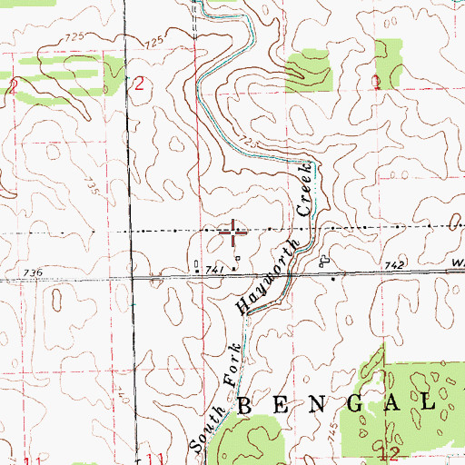 Topographic Map of B K Ranch, MI