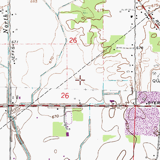 Topographic Map of Ottawa Lake Quarry, MI