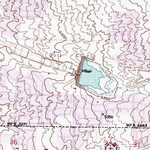 Topographic Map of Arroyo del Oso Dam, NM