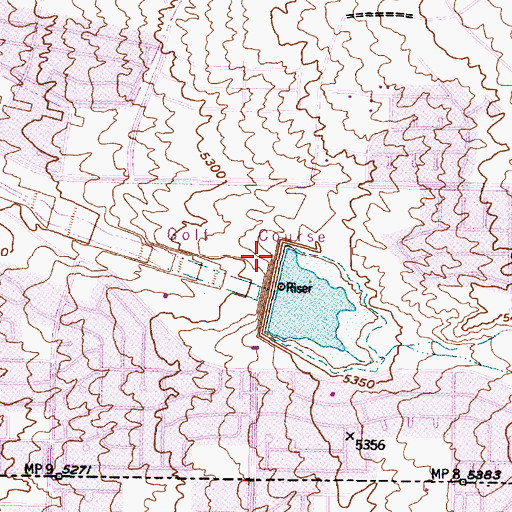 Topographic Map of Arroyo del Oso Golf Course, NM