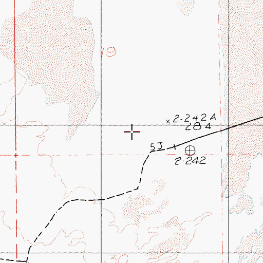 Topographic Map of Mojave River, CA