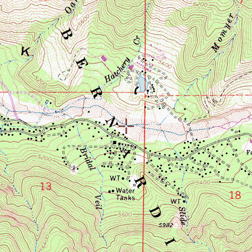 Topographic Map of Momyer Creek, CA