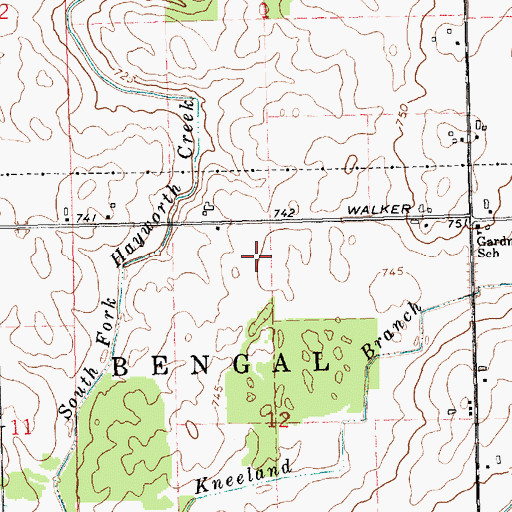Topographic Map of Hold Your Horses Ranch, MI
