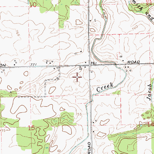 Topographic Map of Jason Corners Farm, MI