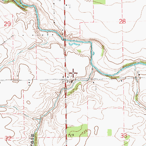 Topographic Map of Sisung Farms, MI