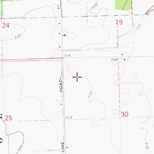 Topographic Map of Mibbelloon Dairy, MI