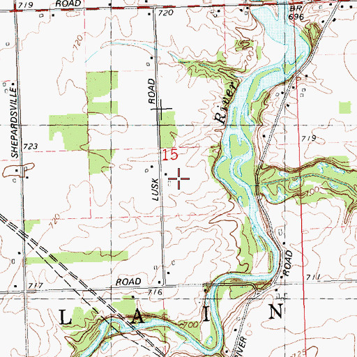 Topographic Map of Al Jo Farms, MI
