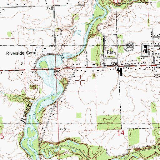 Topographic Map of Bear Foote Farm, MI