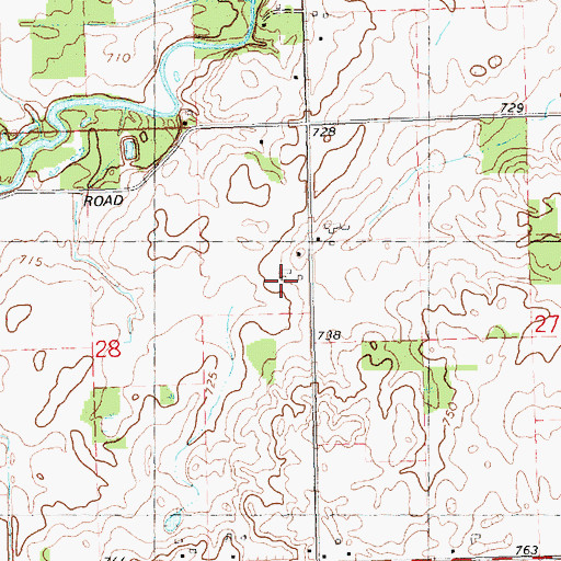 Topographic Map of Nash Farms, MI