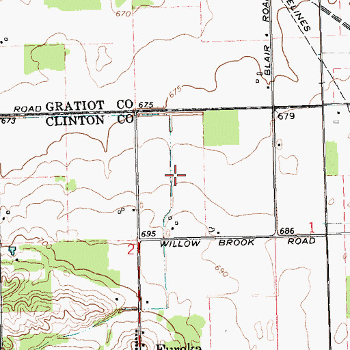Topographic Map of Summer Farms, MI