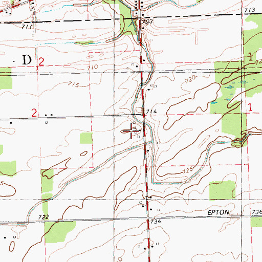 Topographic Map of Latz Farm, MI