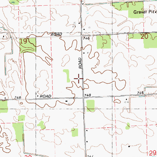 Topographic Map of Ziola Farms, MI