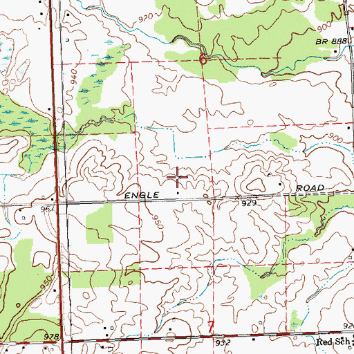 Topographic Map of Bo - Te Farms, MI