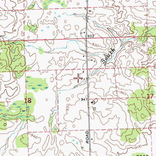 Topographic Map of Rosebrugh Dairy Farm, MI