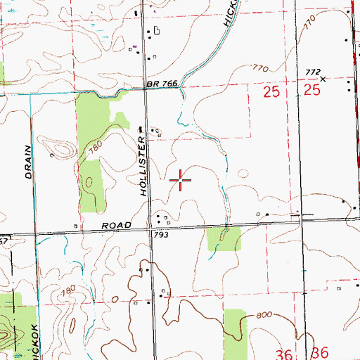 Topographic Map of Kelley Farms, MI
