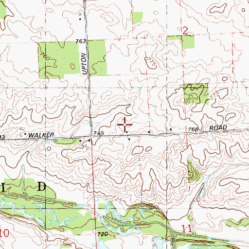Topographic Map of Bernath Farm, MI