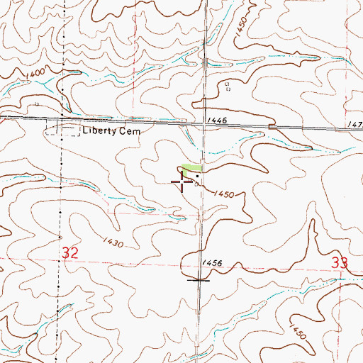 Topographic Map of Mig Farms, IA