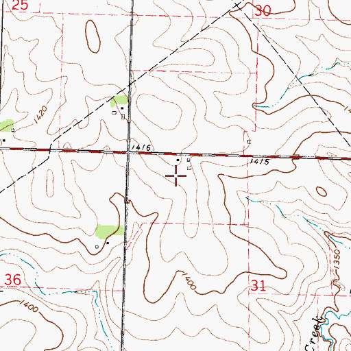 Topographic Map of Pine Grove Farms, IA