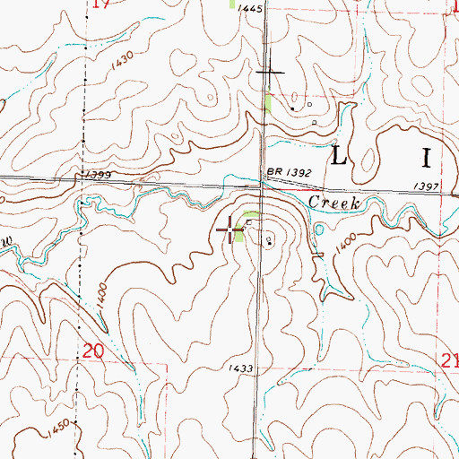 Topographic Map of Maass Angus Farm, IA