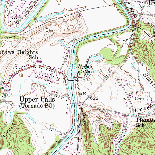 Topographic Map of Coal River Group Science & Education Center, WV