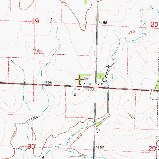 Topographic Map of C and L Farms, IA