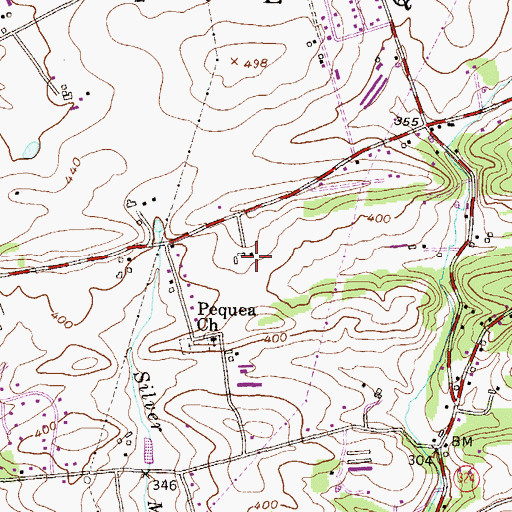 Topographic Map of Trevelyan Farm, PA