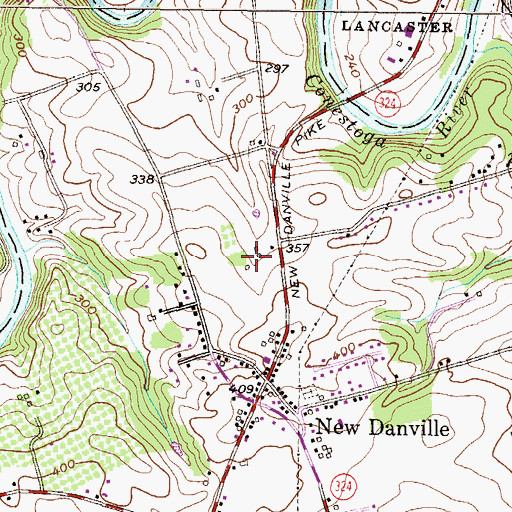 Topographic Map of Brenneman Farm, PA