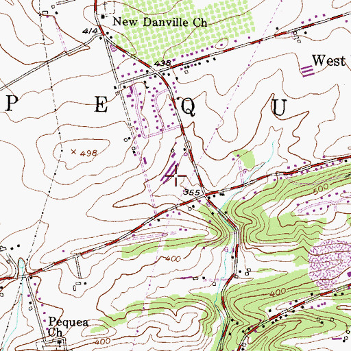 Topographic Map of Springhouse Farm, PA